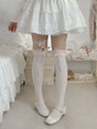 Baby pink over-the-knee socks, sock clips not included / Upgraded anti-pilling combed cotton