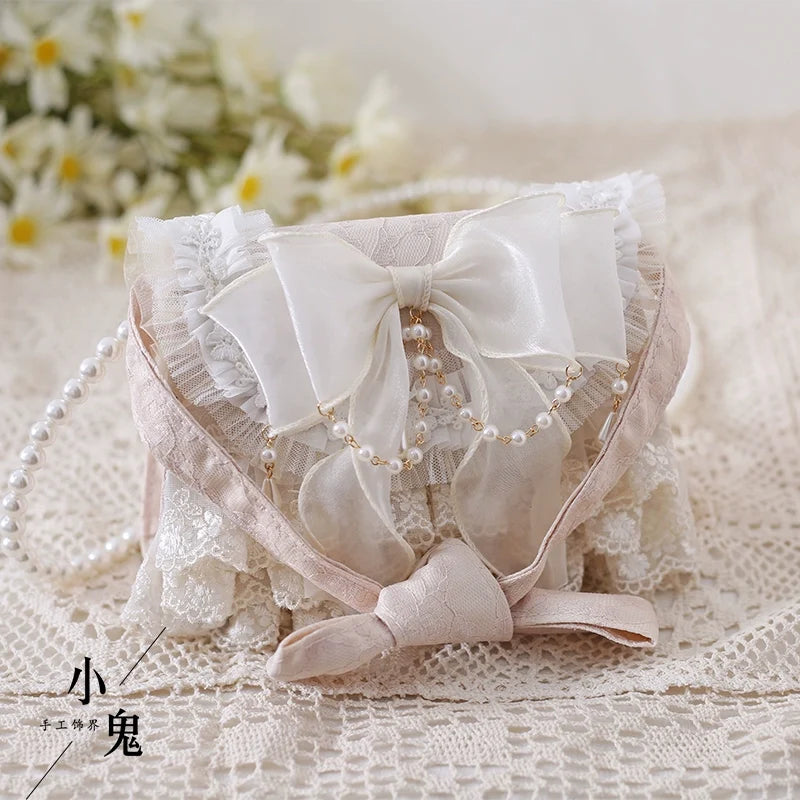 Xiaogui - Elegant Lolita Handbag Ivory Tea - Party Lolita Bag Bag