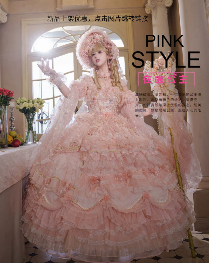 Maoxi Xiaoxiannu Lolita - Rose Banquet - One-piece lolita dress