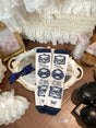 Navy Blue / Socks Only (without cuff bow trim)