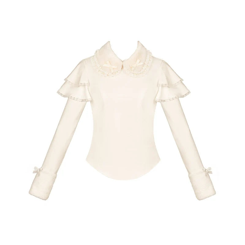 With PUJI - Sweet Lolita Innerwear Autumn and - Winter Lolita Sweater Other Surprise