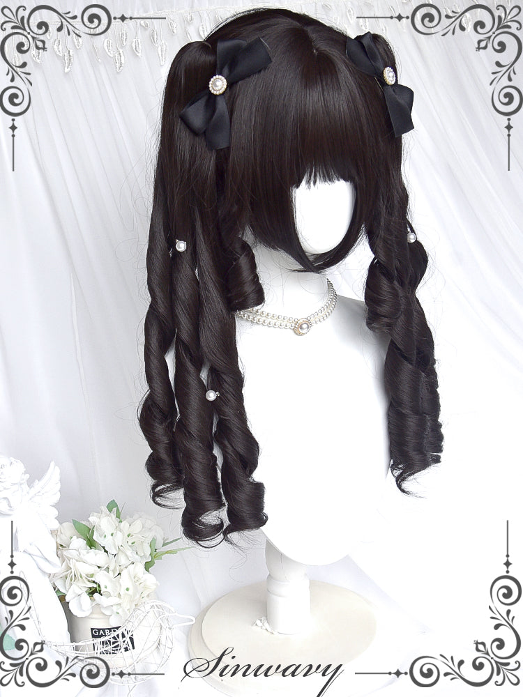 Sinwavy - Retro Elegant Roman Curl Double - Ponytail Wig Wig