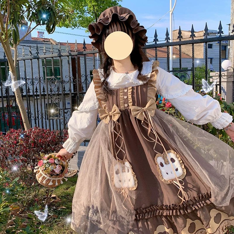 Yueele - Cocoa Bunny Sailor - Plus-Size Lolita Outfit Set - detail view 8