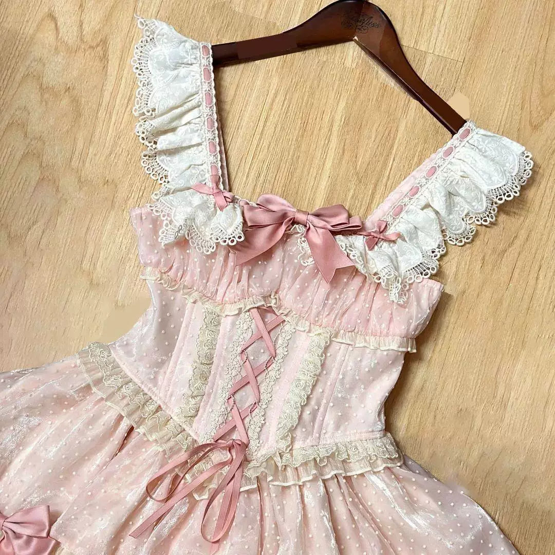 Sweetheart Dream Machine - Heartflutter Ballet - Camisole dress with tiered lace ruffles