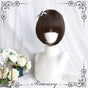 dark brown - short wig