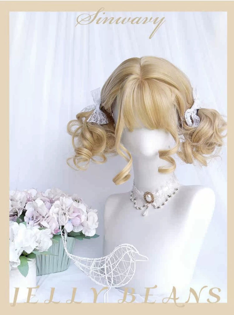 Angel-gold short curly doll wig - view 6