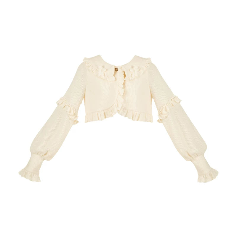 With PUJI - Pine Cone - Lolita Cardigan, Knit Texture detail view 7