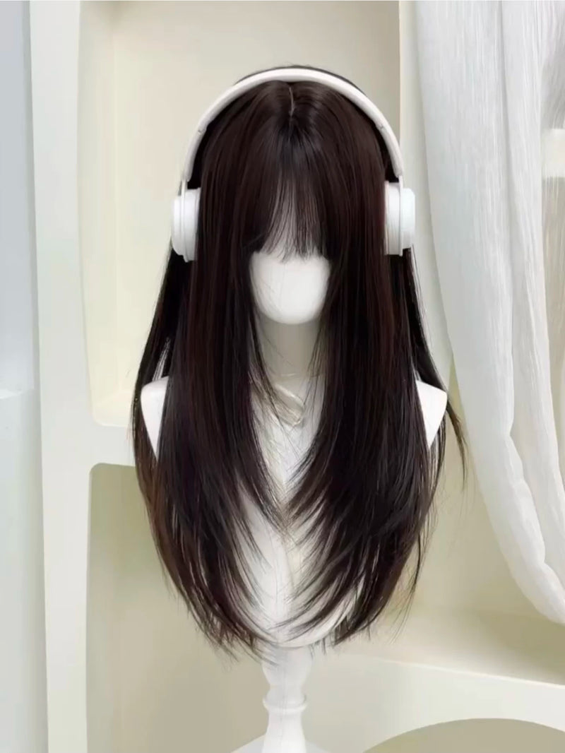 Kasumi Arimura layered long straight human hair wig - view 5