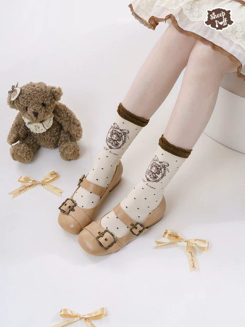 sheeppuff Curly Sheep Lolita Shoes