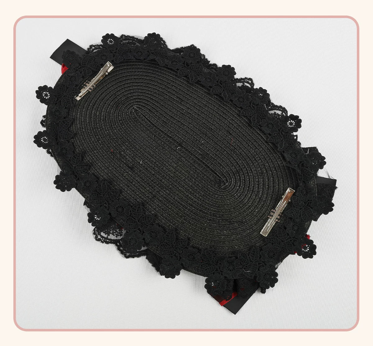 Stardust Rose - Rose Covenant - Lolita Accessories with Red Roses and Black Lace