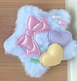 Golden Pikaka - Pastel Star Hair Accessories - Fluffy Star Hair Clip