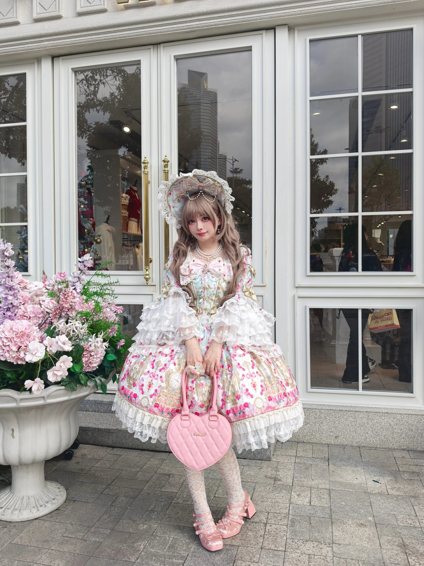 White Sugar Girl - Rose Garden Sequence - Sweet Lolita long sleeve