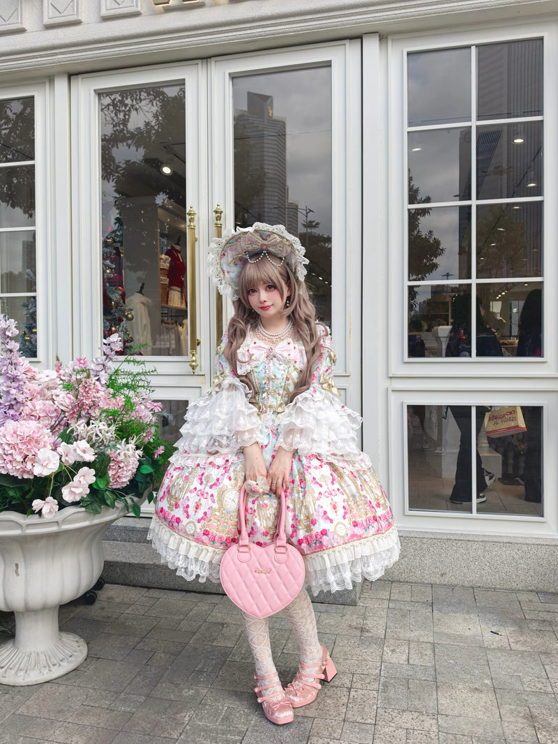 White Sugar Girl - Rose Garden Sequence - Sweet Lolita long sleeve