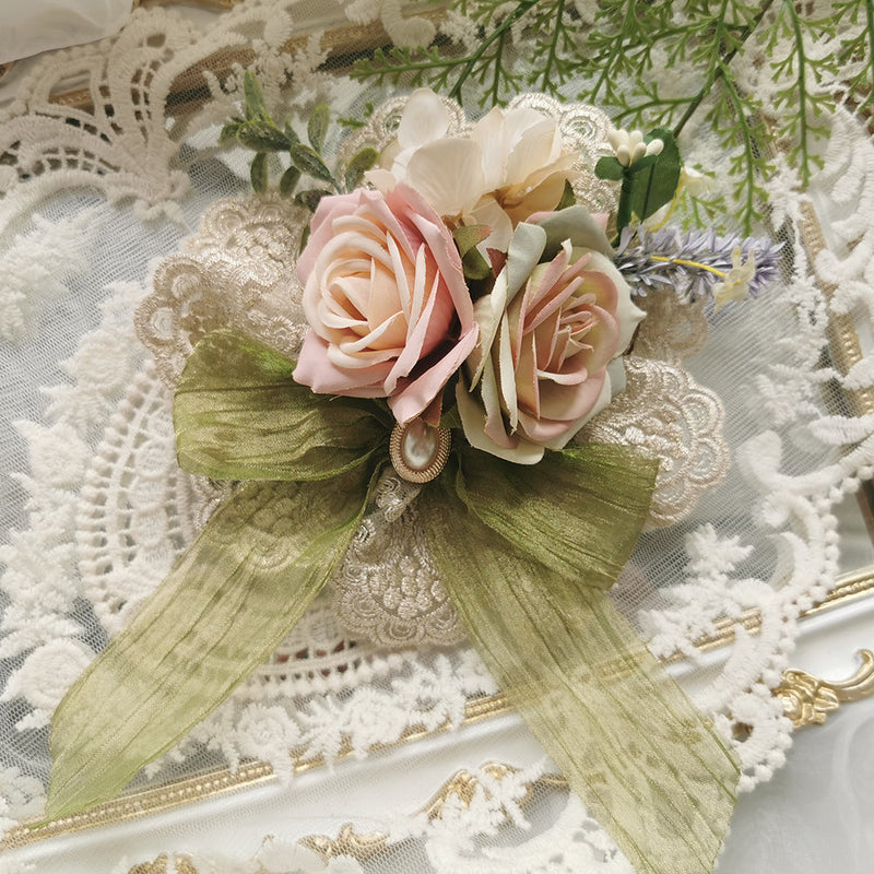 Miss Point - Sally's Garden - Lolita Flower Bow Lace Necklace