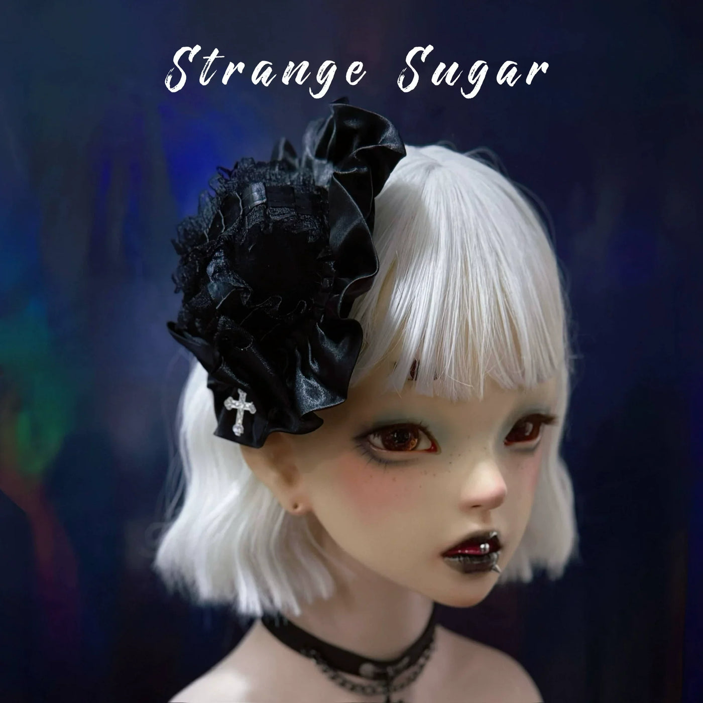 Strange Sugar - Halloween Gothic Lolita Headdress - Eyeball & Skeleton Accent Headwear