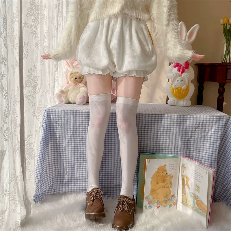 Sugar Girl - Kawaii Winter Lolita Warm Velvet - Bloomers with Corgi Tail Petticoat
