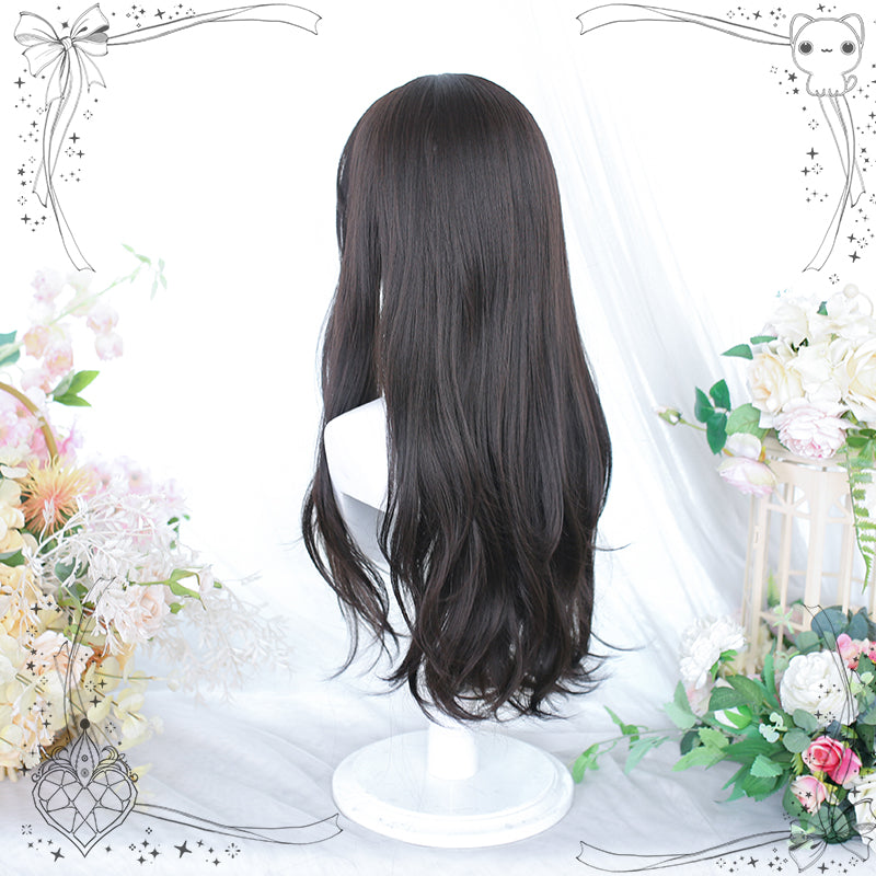Dalao Home - Lolita Long Curly Natural Cold - Brown Wig Wig