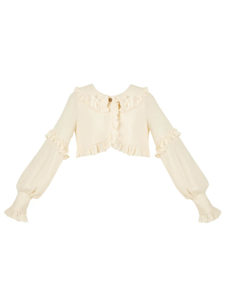 With PUJI - Pine Cone - Lolita Cardigan, Knit Texture detail view 5