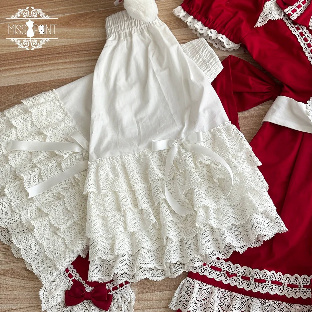 Vintage Petal Rabbit - Old School Lolita Headdress Suit With Bunny Ear L (fits L+) detachable princess sleeves only (one pair)