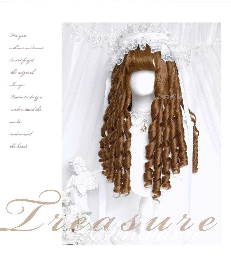 Sinwavy honey golden-brown vintage Lolita wig - additional view 3