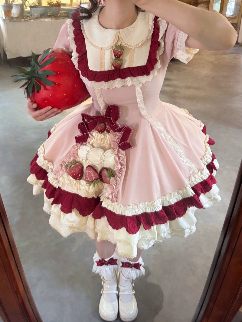 Strawberry Chantilly Lolita OP Dress - view 6