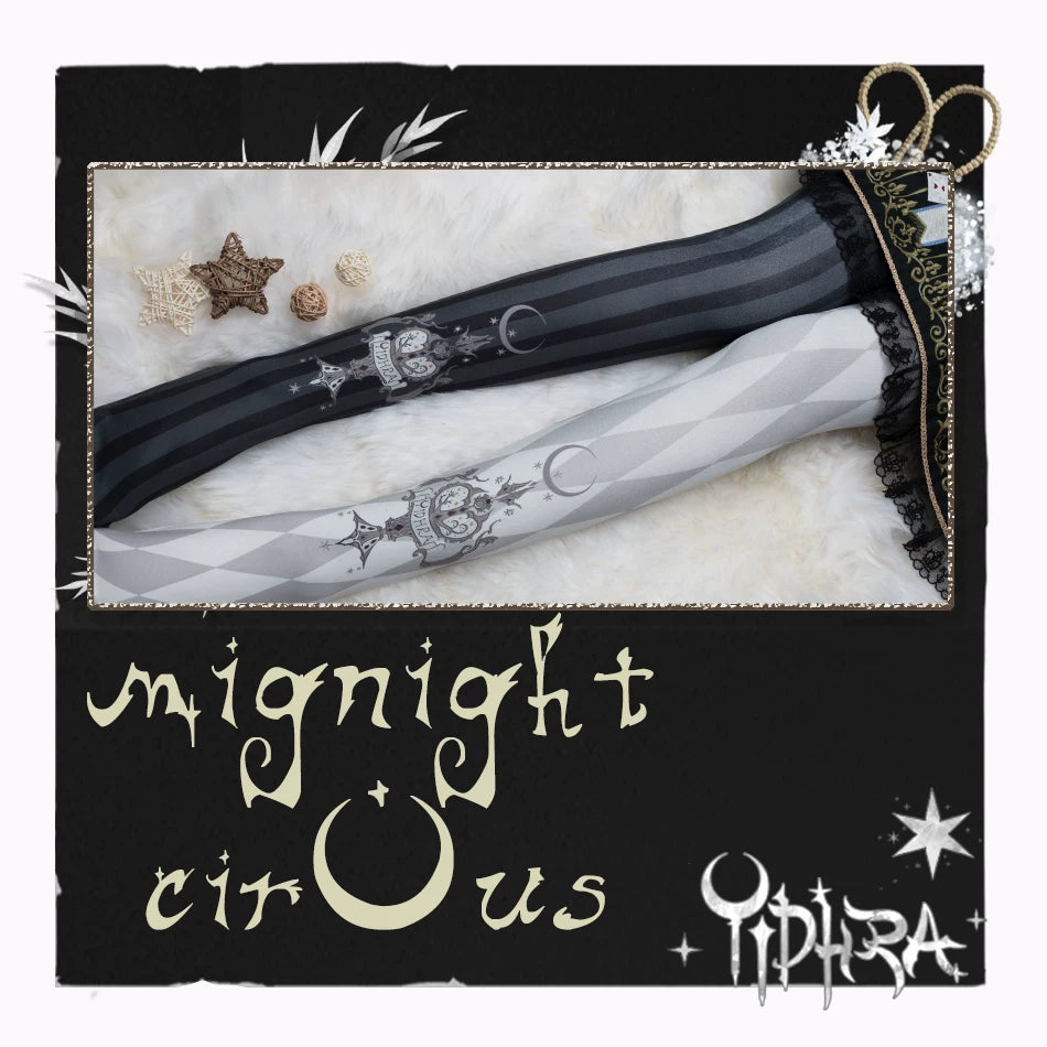 Yidhra Midnight Circus Printed Lolita Tights – detail view 18
