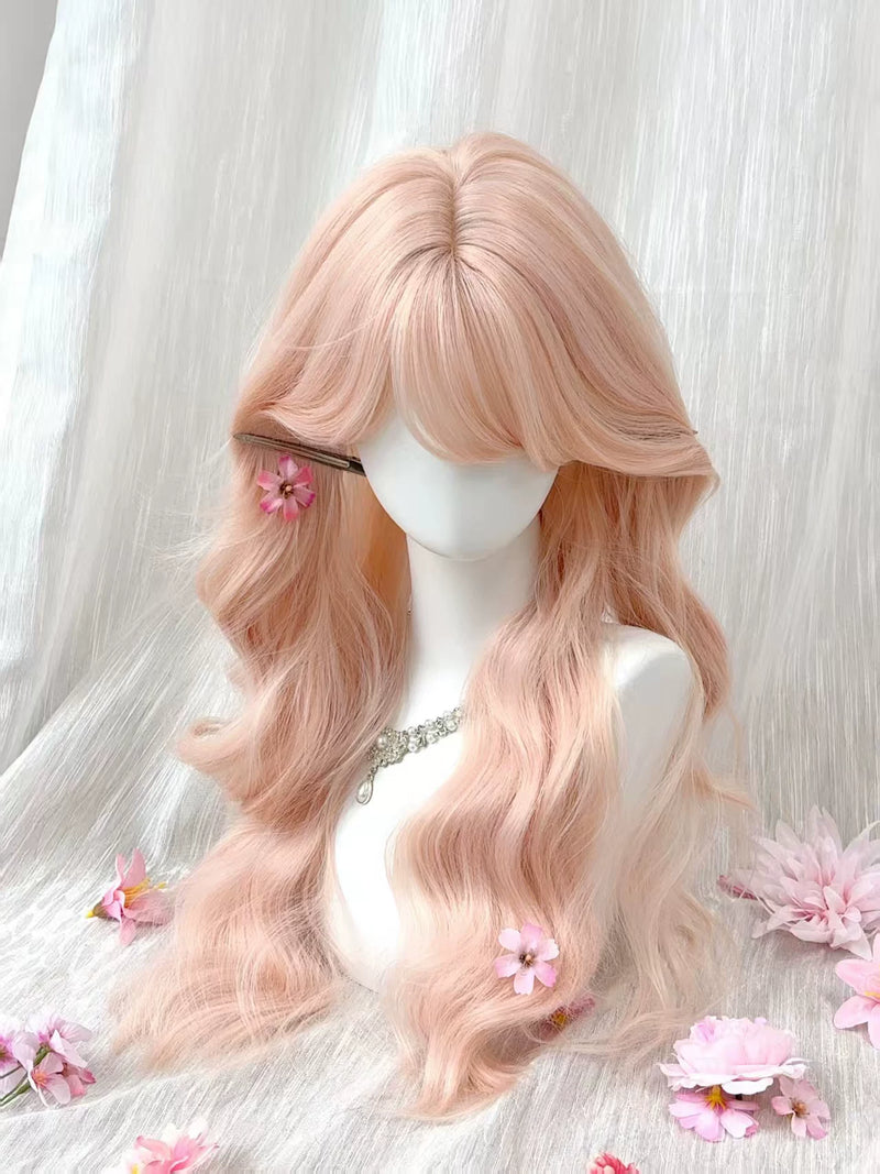 Kunkun Fish peach pink long curly wig - view 5