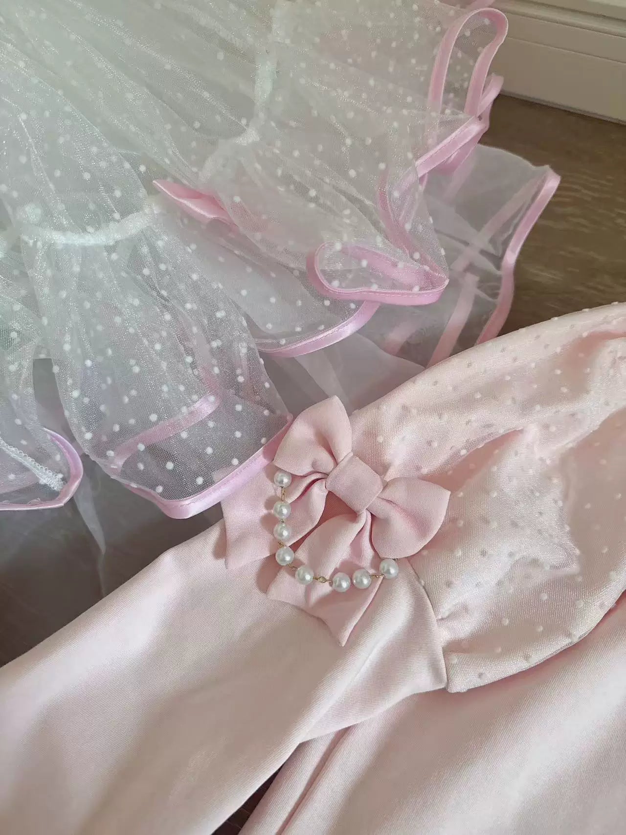 Galette Bunny - Sweet Bow - Bow Accessories with Lace and Pearl Details