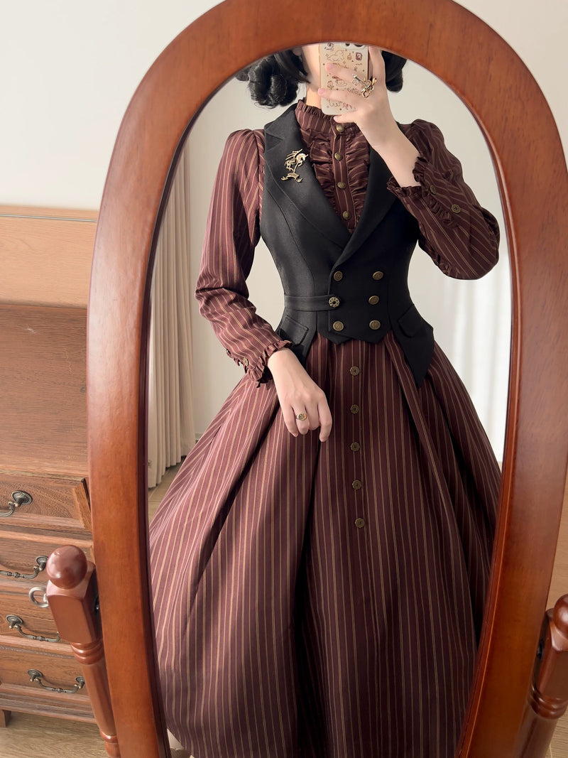 Forest Wardrobe - Forest Castle - Striped Dress or Waistcoat - 9
