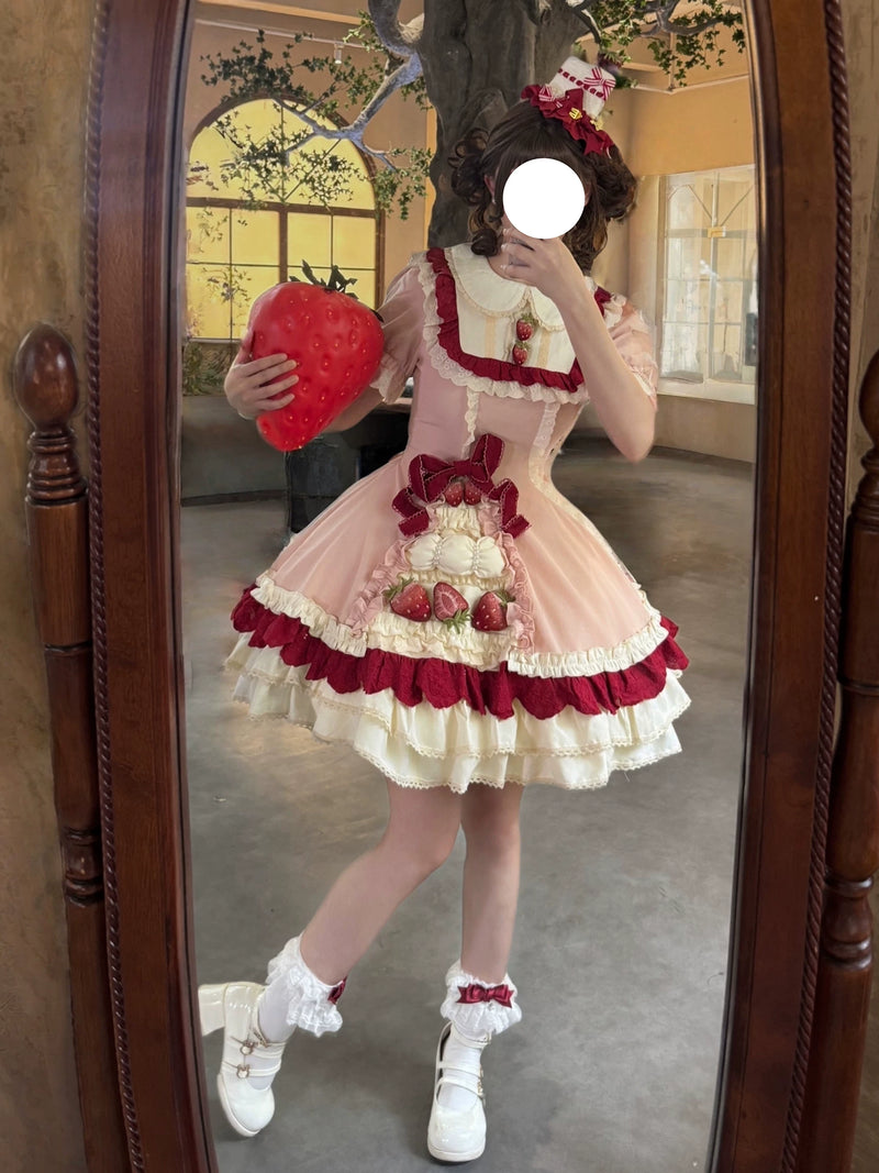 Strawberry Chantilly Lolita OP Dress - view 3