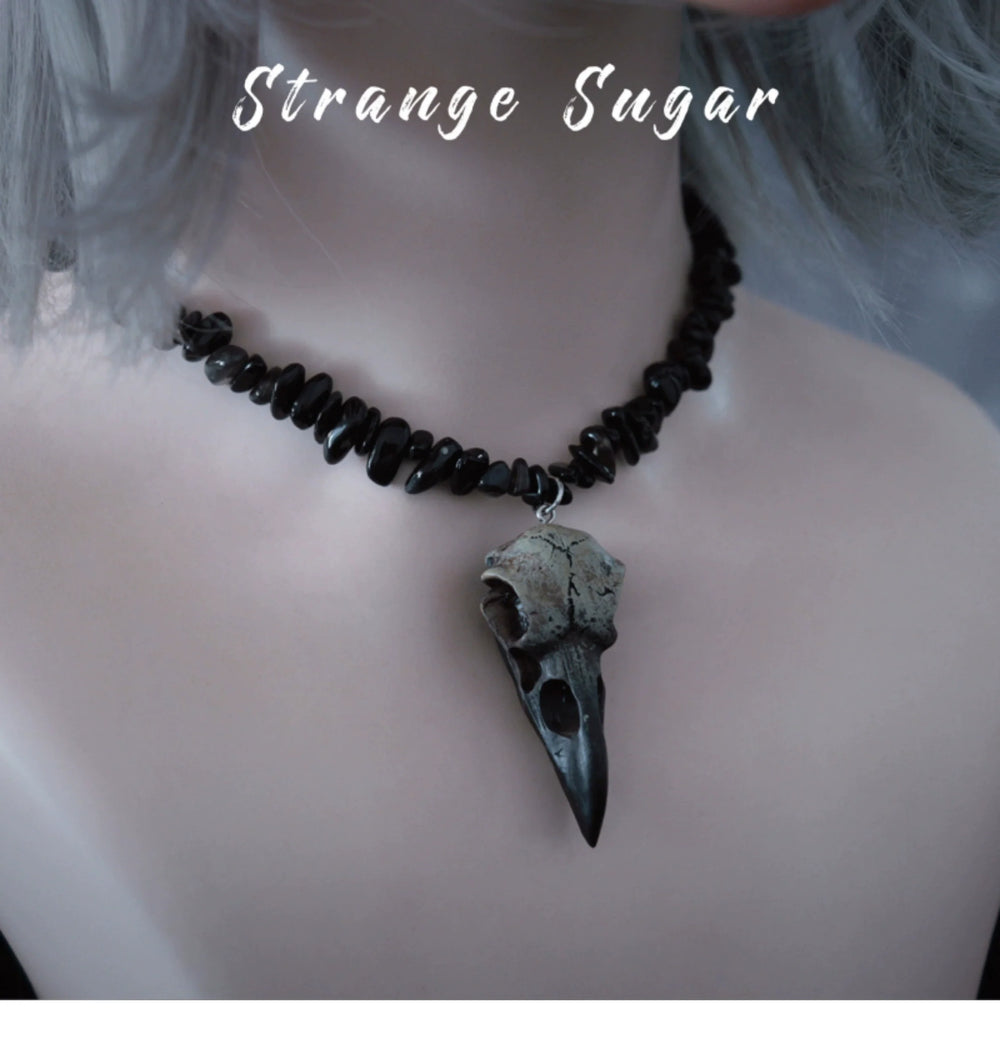 Strange Sugar - Handmade Gothic Lolita Choker - Multiple Pendant Neckwear