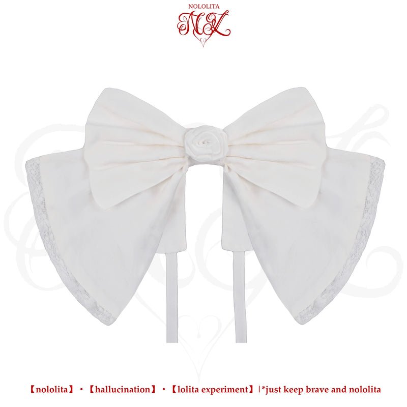 Nololita - Nightingale - Doll-Collar Blouse with Sleeve, Bow Tie and Lace Sock Options - option image