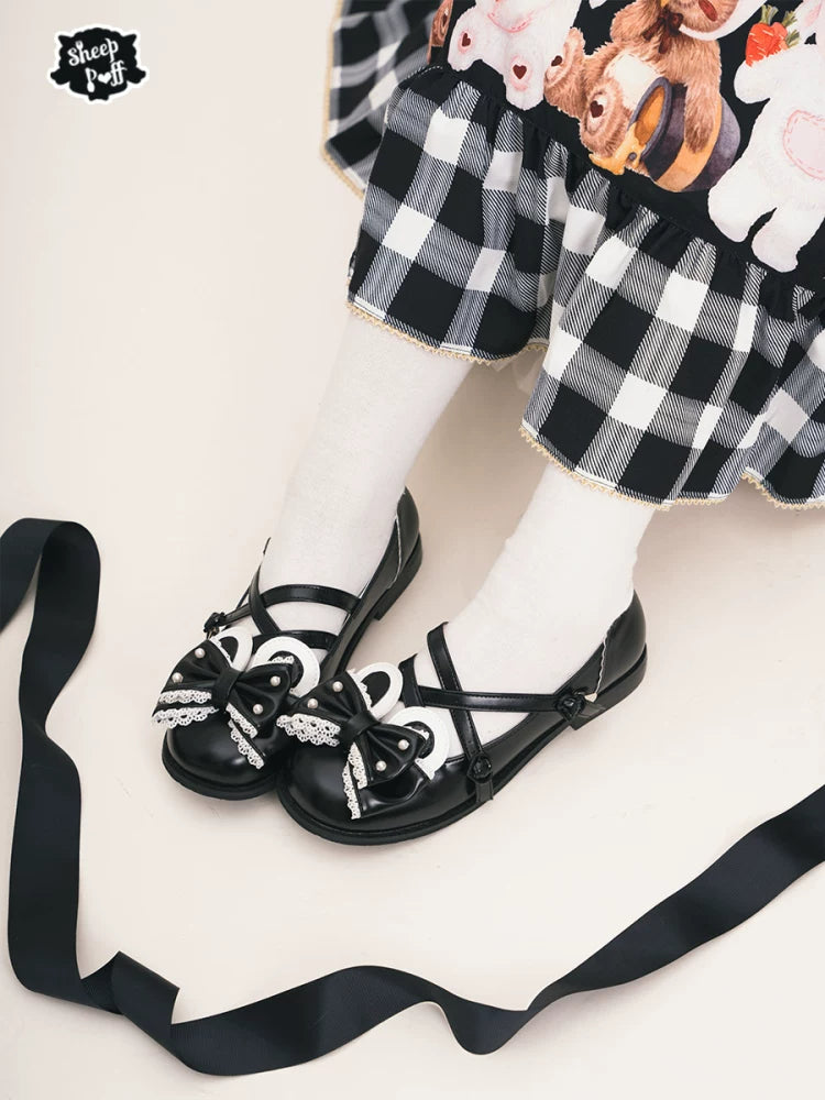 sheeppuff Candy Bear Low-Heel Lolita Shoes