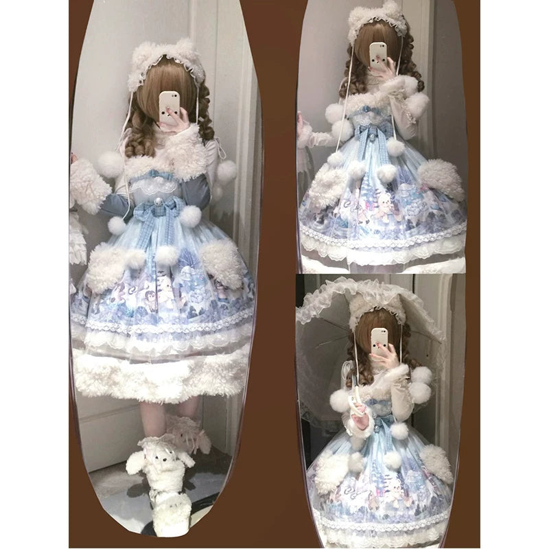 Creamy - Winter Print - Four-Piece JSK Set