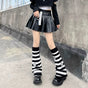 Black-white striped (sequin star style) / One Size