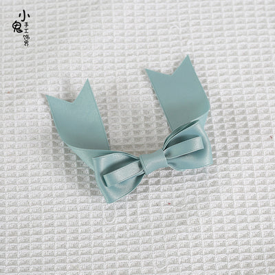Xiaogui - Kawaii J-fashion Lolita Bow Clip mint green 1pcs only