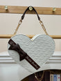 Heart-shaped bag / white (in stock)