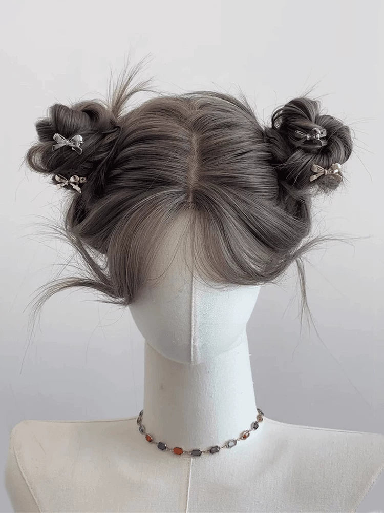 Kunkun Fish Milk Tea Grey Brown lace-front wig - view 2