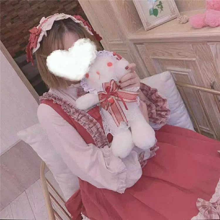 Gummy - Berry Girl - Long-Sleeve OP Dress with Cape, Apron and Hairband Option