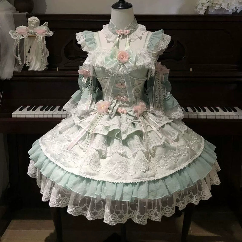 Hanguliang Peach Rain Sweet JSK Dress