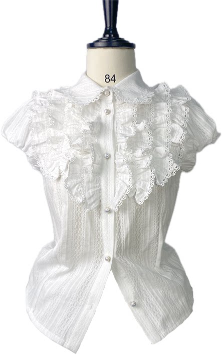 rosedecheese - Misty Reverie - JSK Dress with Layered Lace and Blue Bows