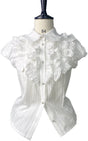 milky white shirt / XS