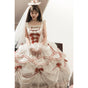 Pink long style + petticoat / S