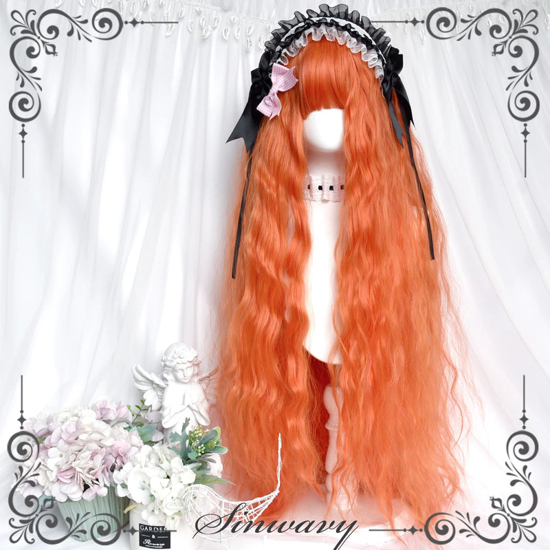 Sinwavy Waltz bright orange water-wave wig - view 6