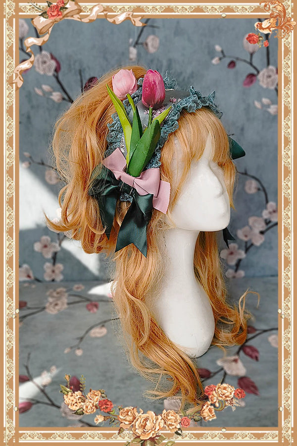Infanta - Floral & Velvet - Lolita Hair Accessories