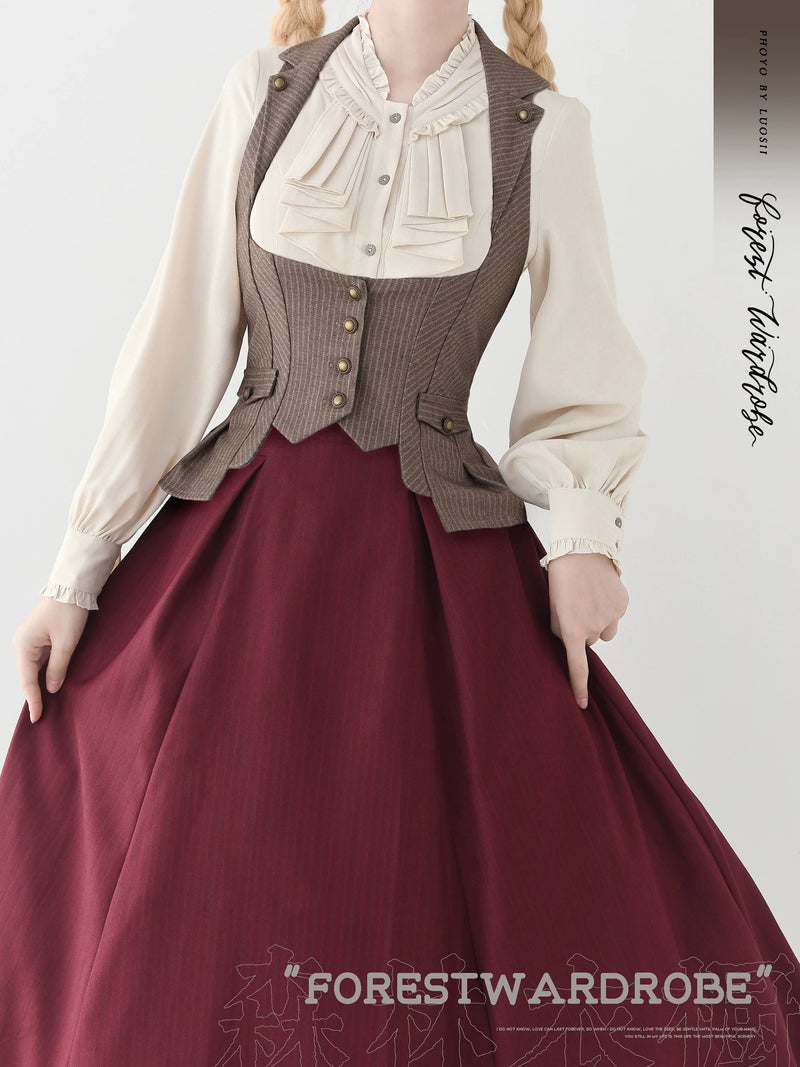 Forest Wardrobe - Forest Contract - Striped Underbust Waistcoat - 4
