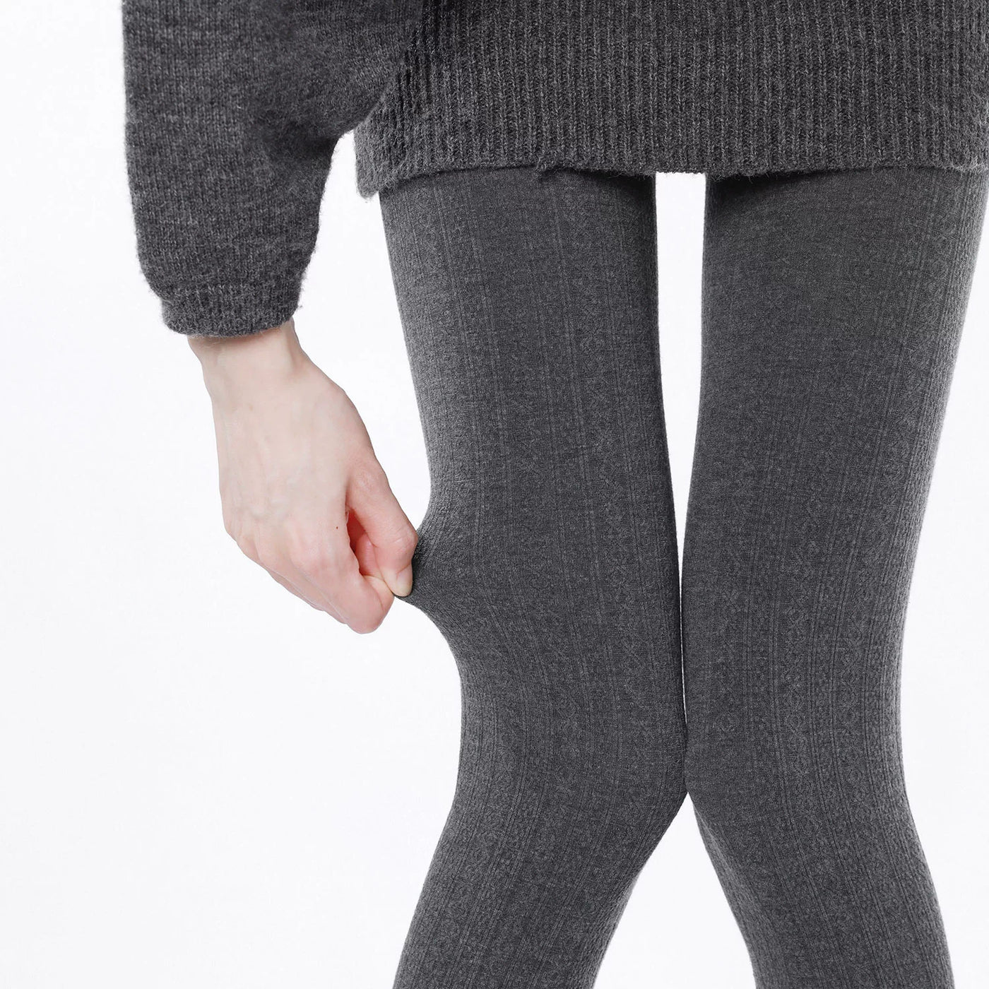 Fantasy Doll - Cable Knit - Tights with Fleece-Lined and Non-Fleece Options