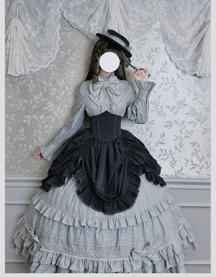 Alice Girl - Duke of Victoria - Classic Lolita SK & Overskirt Set