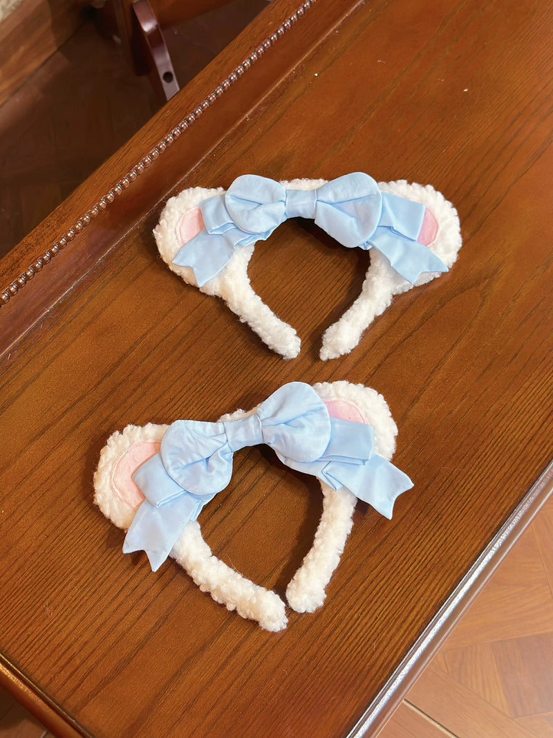 Winter Plush Lolita Headband, Bonnet & Embroidery Options — kc