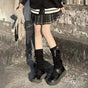 Black---black bow (thickened version) / One Size